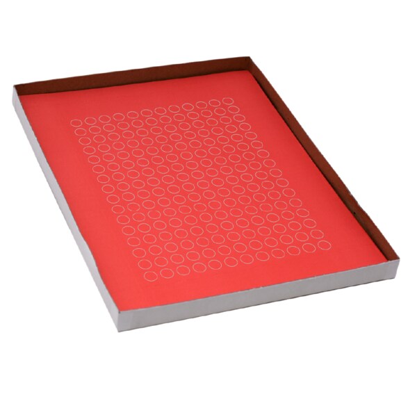 Cryo Label Laser Sheets  9.5mm Dots for 0.5-1.5ml Tubes Red